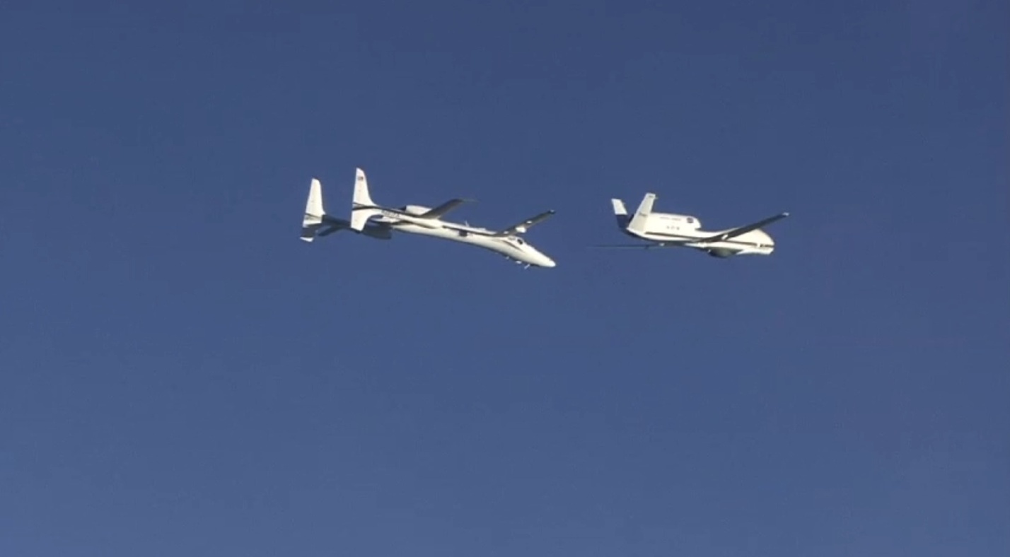 NASA's Robot Airplane Practices for In-flight Refueling